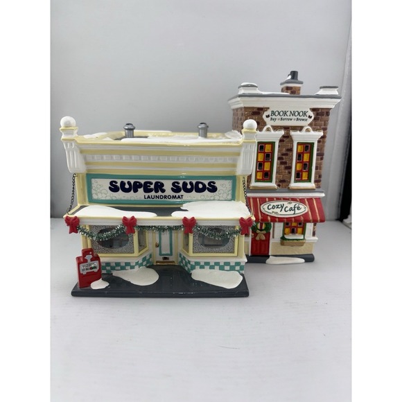 Department 56 Other - Department 56 Original Snow Village "Super Suds Laundromat" 55006